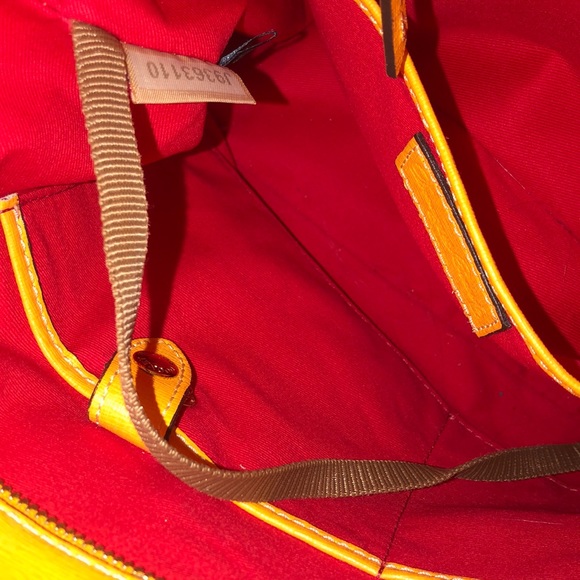 DOONEY BOURKE Orange Saffiano Leather Red Lining Two Top Handle Shoulder Straps - Picture 17 of 17